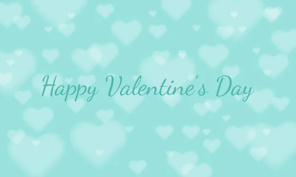 Fondo Color Para Día San Valentín Con Corazones Bokeh — Archivo Imágenes Vectoriales