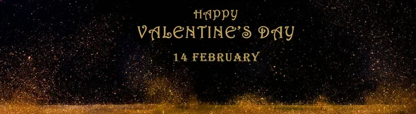 Happy Valentines Day Glittering Background —  Fotos de Stock