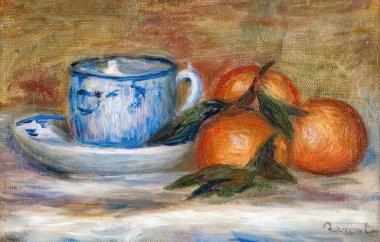 Auguste Renoir, Flowers (Fleurs), Fransız ressam Pierre-Auguste Renoir tarafından 1885 'te yapılan yağlı boya tablo.).