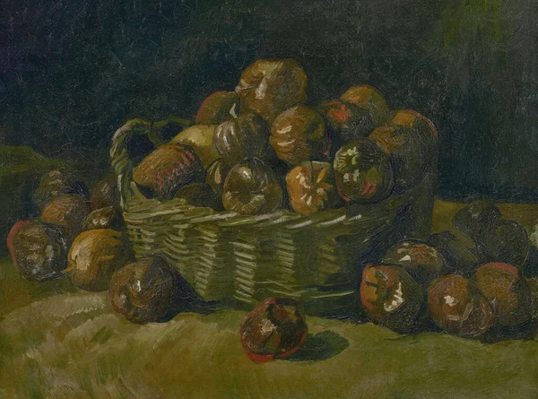 Obraz Holandského Postimpresionistického Malíře Vincenta Van Gogha 18531890 Titeld Košík — Stock fotografie