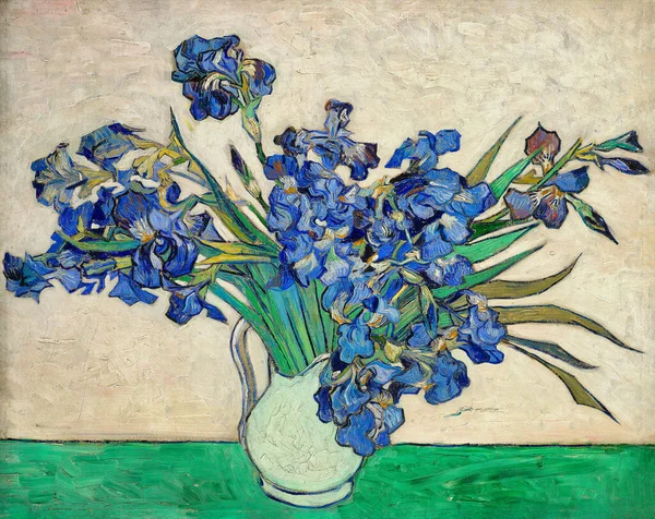 Iris Uma Pintura Pós Impressionismo Artista Holandês Vincent Van Gogh — Fotografia de Stock