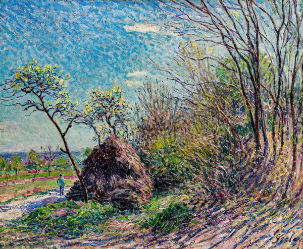 Alfred Sisley Borda Floresta Les Sablons Francês Lisire Fret Les — Fotografia de Stock