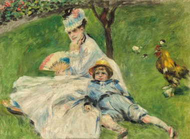 Auguste Renoir, Madam Monet ve Oğlu, 'French: Madame Monet et son fils', Fransız ressam Pierre-Auguste Renoir tarafından 1874 yılında yapılmış yağlı boya tablosu.).