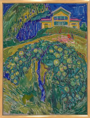 Apple Tree in the Garden, oil painting on canvas by Norwegian painter Edvard Munch (18631944).