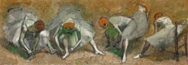 Frieze with dancers, is an oil painting on canvas 1895 - by French painte Edgar Degas (1834-1917).