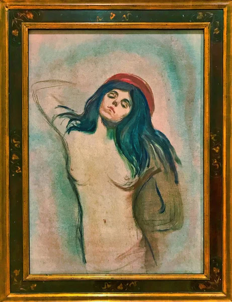 Madonna Painting Norwegian Expressionist Edvard Munch His Second Most Famous — 图库照片