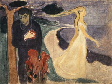 Separation is an oil painting on canvas 1896, by Norwegian painter Edvard Munch (1863-1944). clipart