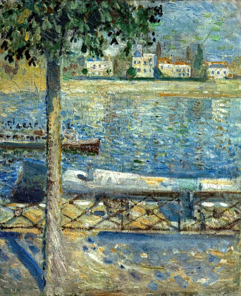 Edvard Munch Seine Saint Cloud Espaol Sena Saint Cloud Die — стоковое фото
