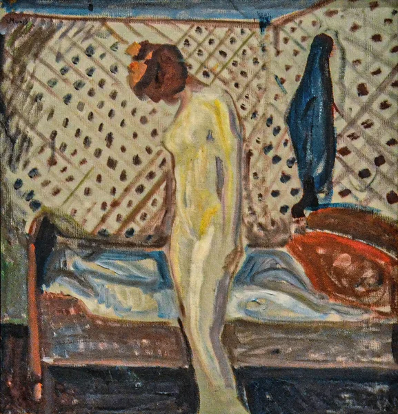 Edvard Munch Плачуча Жінка Картина Полотні 1907 Року Норвезького Художника — стокове фото
