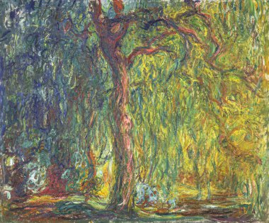 Weeping Willow, is an oil painting on Canvas 1885 - by French painter Claude Monet (1840-1926).