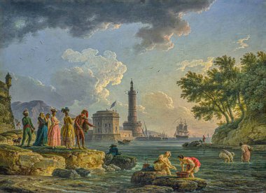 A Sea Shore, Fransız ressam Claude Joseph Vernet 'in 1776 tarihli yağlı boya tablosu.).