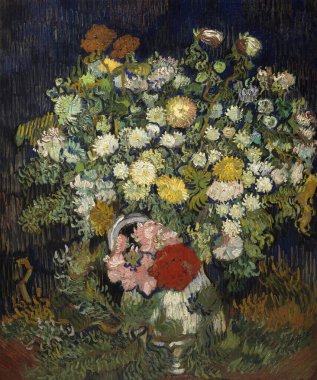 Vazodaki Çiçekler Buketi, Hollandalı ressam Vincent Willem van Gogh 'un (1853-1890) 1890 yılları arasında yaptığı yağlı boya tablo.).