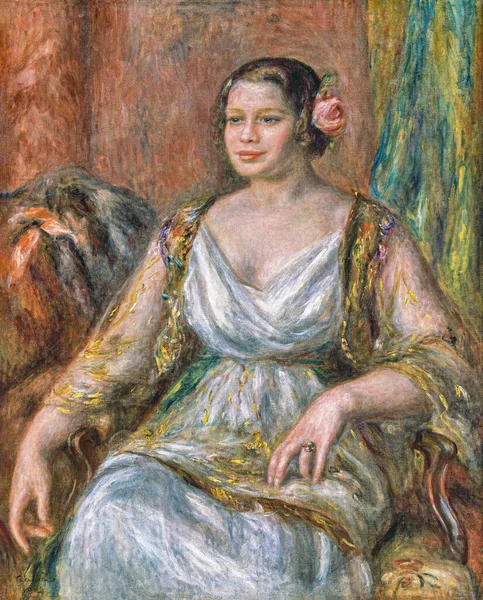 Tilla Durieux Ottilie Godeffroy 18801971 Oil Painting Canvas 1914 French — стокове фото