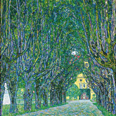 Avenue in the Park of Schloss Kammer (German: Allee zum Schloss Kammer), oil painting on canvas 1912, by Gustav Klimt (1862-1918).
