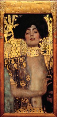 Portrait of Judith I (German: Judith I), oil painting on canvas 1901, by Gustav Klimt (1862-1918). clipart