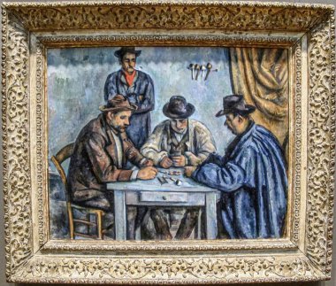 The Card Players, 1890-92 (giocatori di carte), Met Museum of Art, Manhattan, New York, ABD.