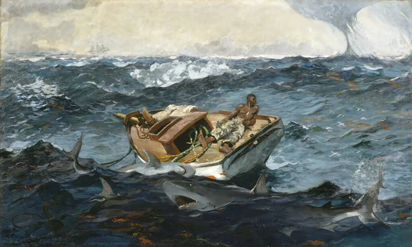 Gulf Stream 1899 Dipinto Olio Dell Artista Winslow Homer 1836 — Foto Stock