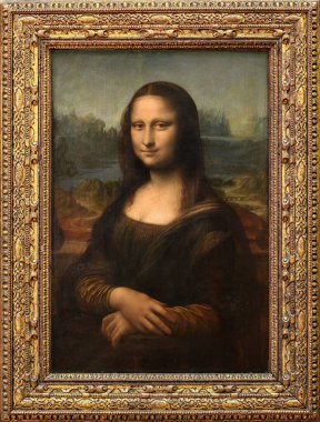 Lisa Gherardini Portrait , known as the Mona Lisa, is an oil painting on poplar panel (c.1503-1506), perhaps continuing until c.1517 by Artist Leonardo da Vinci (1452-1519). Possibly portrait of Isabella d'Este. La Joconde. La Gioconda.  clipart