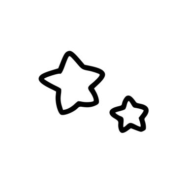 Star Doodle simge vektör çizimleri