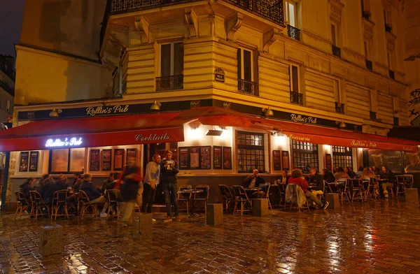 Paris Frankreich Oktober 2021 Das Französische Traditionsrestaurant Rollin Pub Quartier — Stockfoto