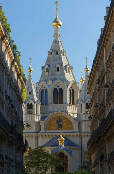 Alexander Nevsky Cathedral Russian Orthodox Cathedral Church Located 8Th Arrondissement — Stock Photo, Image