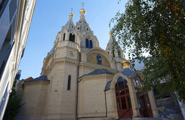 Alexander Nevsky Cathedral Een Russisch Orthodoxe Kathedraal Kerk Het Arrondissement — Stockfoto