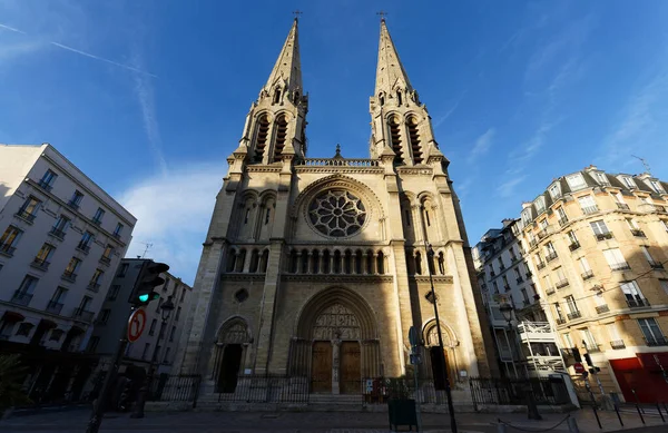 Église Saint Jean Baptiste Belleville Construite Entre 1854 1859 Est — Photo