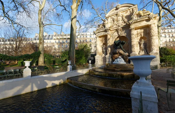 Romantic Baroque Medici Fountain Designed Early Xvii Century Luxembourg Gardens — Photo