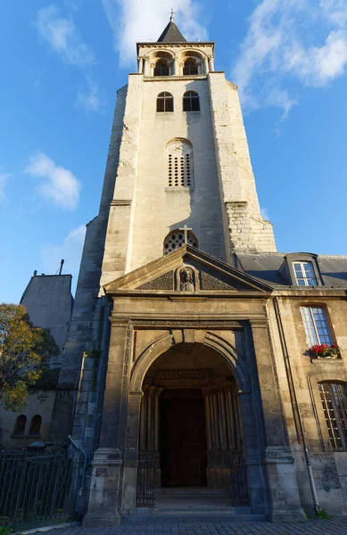 Kerk Van Abdij Van Saint Germain Des Pres Oudste Kerk — Stockfoto