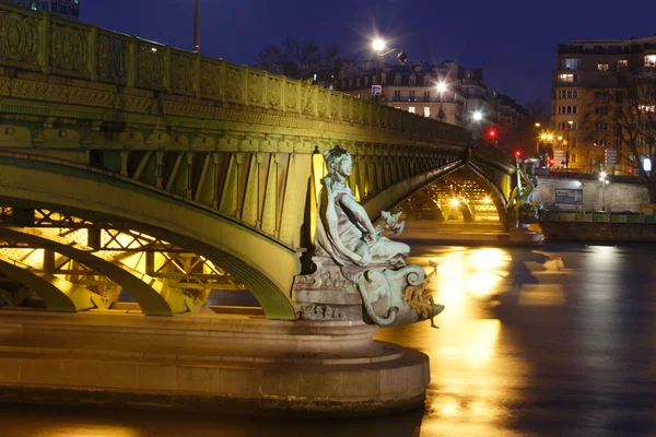 Ponte Mirabeau Costruito Nel 1893 Con Tre Archi Metallici All — Foto Stock