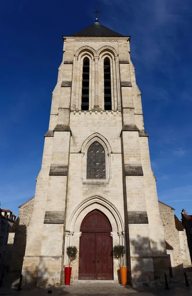 Catedral Saint Spire Corbeil Una Iglesia Católica Situada Ciudad Corbeil — Foto de Stock