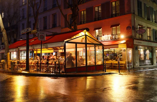 Paris France Mars 2022 Café Mairie Est Café Traditionnel Français — Photo