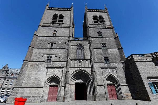 Catedral Saint Pierre Saint Flour Construida 1398 1466 Iglesia Católica —  Fotos de Stock
