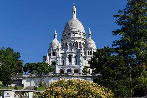 Basilikan Sacre Coeur Romersk Katolsk Kyrka Belägen Summet Butte Montmartre — Stockfoto