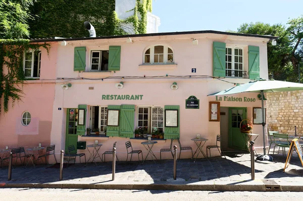 Paris France July 2022 Traditionnal French Restaurant Maison Rose Located — Photo