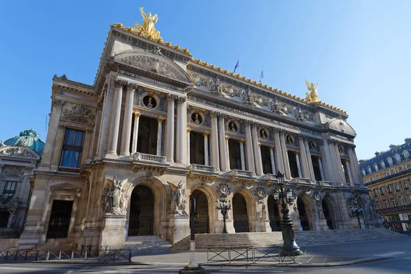 Vista Frontal Ópera Nacional Paris Grand Opera Famoso Edifício Neo — Fotografia de Stock