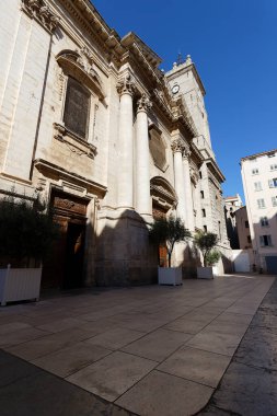 Cathedral Sainte-Marie de la Seds in Toulon, France. Construction of the church began in the 11th century and finished in the 18th century.