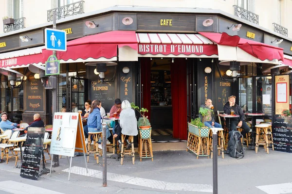 París Francia Octubre 2022 Bistrod Edmond Restaurante Tradicional Francés Situado — Foto de Stock