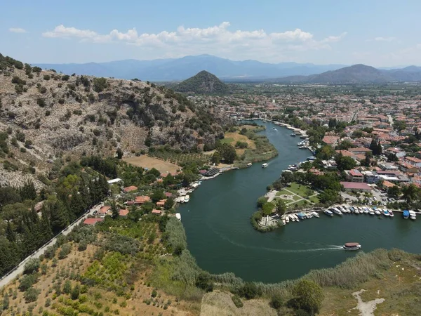 Dalyan Türkiye 'nin hava manzarası