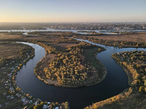 Dinyeper Vadisi 'nin havadan görünüşü.