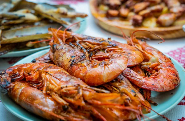 Platos Comida Para Grandes Celebraciones Como Cumpleaños Aniversarios Cenas Navidad — Foto de Stock