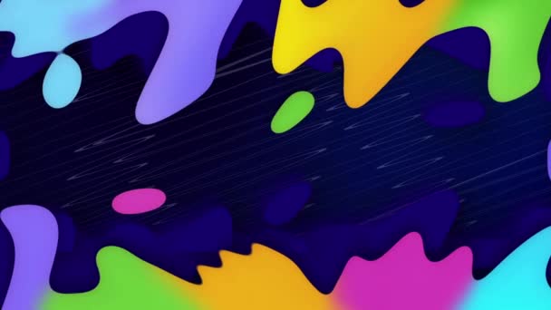 Astratto colore gradiente liquido forma sfondo animazione. — Video Stock