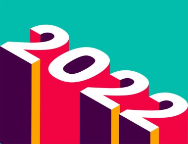İsviçre tasarımı modern estetiği 2022 takvim kapağı.