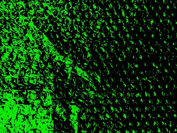 Černá a zelená Bubble plastové grunge pozadí. Obalový materiál. — Stockový vektor