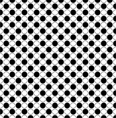 Nokta geometrik kusursuz desen. Modern minimalist modern arka plan. Kumaş, ambalaj, kırtasiye, duvar kağıdı ve tekstil için çağdaş vektör baskısı.