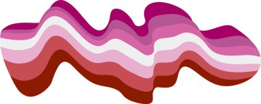Lezbiyen Gökkuşağı dalgayı sıvılaştırıyor. Gurur bayrağı. LGBT topluluğunun sembolü. Lezbiyen, gey ve transseksüel. Cinsiyet kimliği.