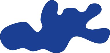 Düzensiz Freeform estetik soyut şekli. El yazısıyla yazılmış satır ve şekiller.