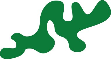 Düzensiz Freeform estetik soyut şekli. El yazısıyla yazılmış satır ve şekiller.