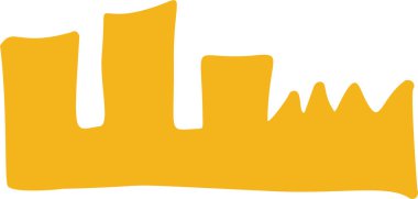 Çokgen açısal geometrik şekil. Düzensiz Freeform estetik soyut şekli. El yazısıyla yazılmış satır ve şekiller.