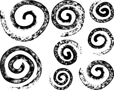 El çizimi elementleri. Boyama Dokusu. Scribble Freehand Elementleri Ayarlandı. En Düşük Eğilimli Grafik Vektör Tasarımı.